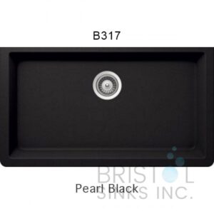 Black Undermount Single Bowl (B317)