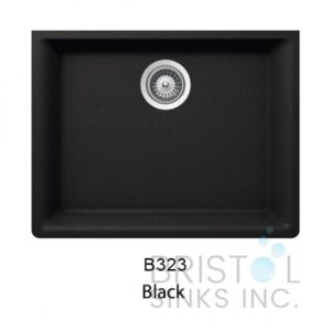 Single Bowl Pearl Black (B323)